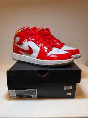 Nike Air Jordan 1 Mid SE (GS) Barcelona Sweater